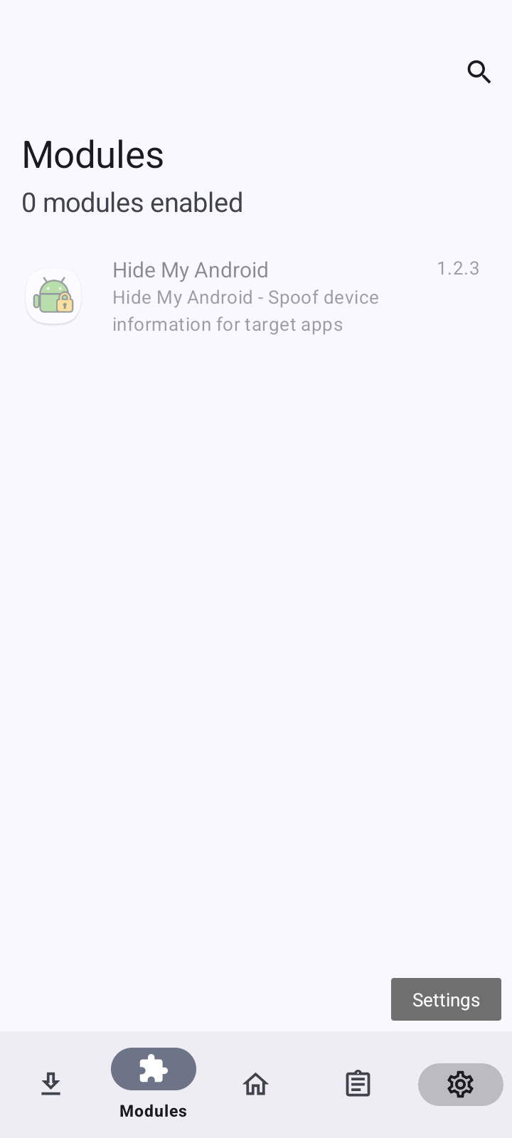 Step 2 - Enable Hide My Android module and select scope in LSPosed 1