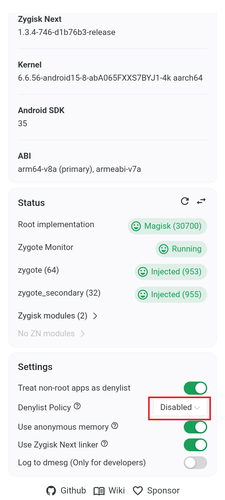 Step 5 - Dashboard, Superuser prompt, and Zygisk Next denylist fix 3